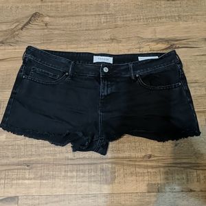 PacSun Black Denim Shorts Low Rise 30